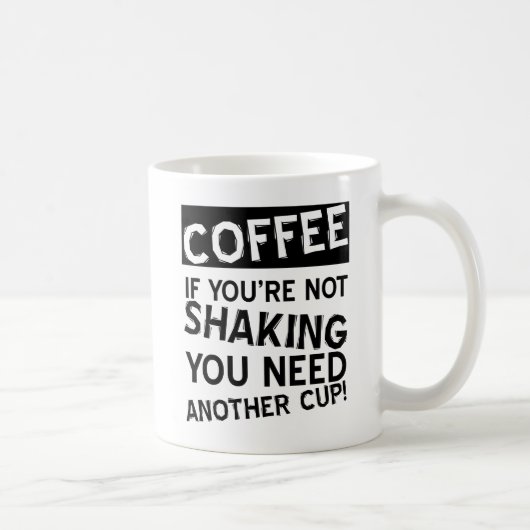 Coffee Shaking Funny Mug Koffiemok (Rechts)