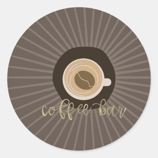 Coffee Shop Barista Business Label (Voorkant)