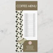 Coffee Shop Barista Latte Logo Menu (Voorkant)