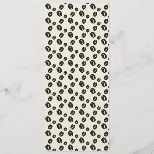 Coffee Shop Barista Latte Logo Menu (Achterkant)