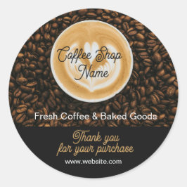 Coffee Shop Bedankt Sticker | Cafe Bedankt