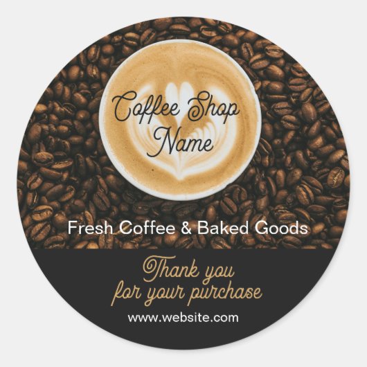 Coffee Shop Bedankt Sticker | Cafe Bedankt (Voorkant)