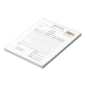 Coffee Shop Business Invoice Notepad Notitieblok (Linkerzijde)