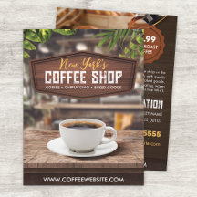 Coffee Shop Cafe Flyer Sjabloon