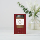 Coffee Shop Clever Visitekaartjes (Staand voorkant)