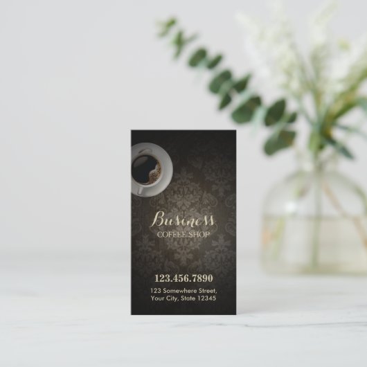 Coffee Shop  Damask Loyalty Punch (Staand voorkant)