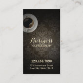 Coffee Shop Damask Loyalty Punch (Voorkant)