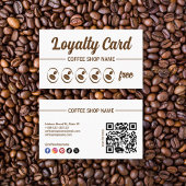 Coffee Shop Eenvoudige QR Code Loyalty Kaart