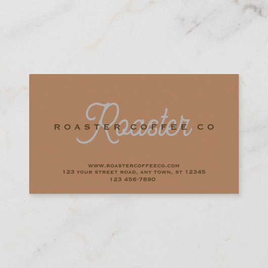 Coffee Shop Klantenkaartje (Achterkant)