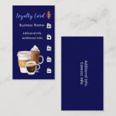 Coffee Shop Loyalty Kaart 4 (Voorkant / Achterkant)