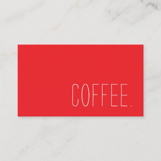 Coffee Shop Loyalty Simple Punch (Voorkant)