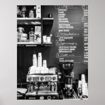 Coffee Shop Scene met Espressomachine