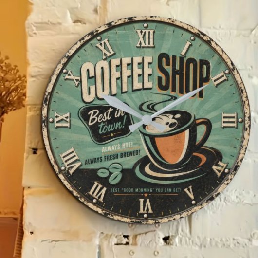 Coffee Shop Vintage Grote Klok