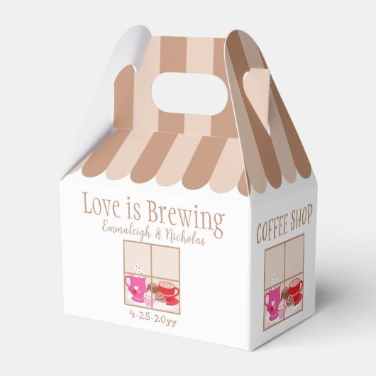 Coffee Shop Vrijgezellenfeest Party Bedankdoosjes (Voorkant Zijde)