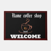Coffee Shop Welkom restaurant Gepersonaliseerde na Deurmat (Voorkant)
