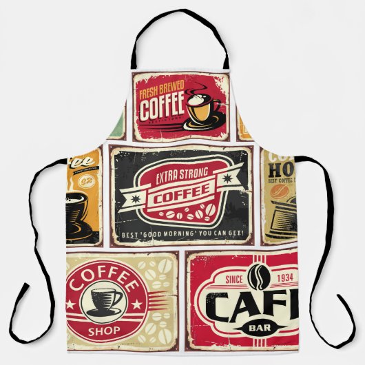 Coffee signs and labels collection. Retro and vint Schort (Voorkant)