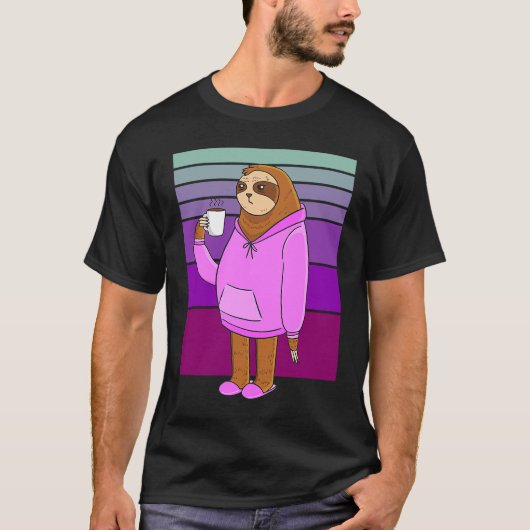 coffee sloth t-shirt (Voorkant)
