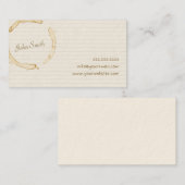 Coffee smet handschrift-oproepkaart contactkaartje (Voorkant / Achterkant)