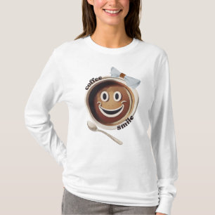 Coffee Smile Funny Schattige Sweet T-shirt
