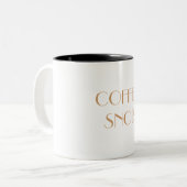 COFFEE SNOB Mub Tweekleurige Koffiemok (Voorkant links)
