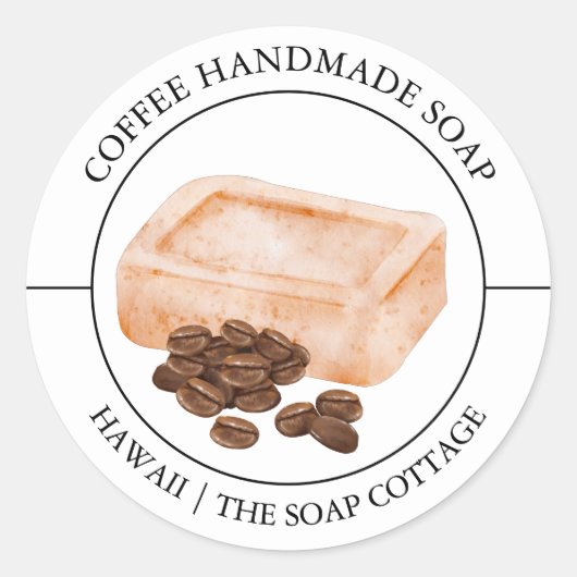 Coffee Soap label (Voorkant)