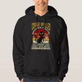 Coffee spelled backwards is eeffoc drinker Barista Hoodie (Voorkant)