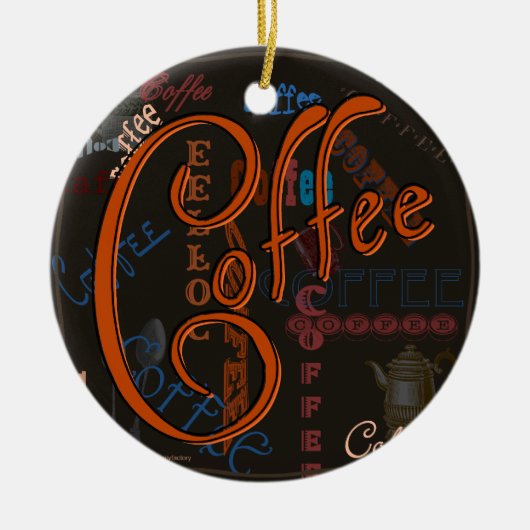 Coffee Spice Keramisch Ornament (Voorkant)