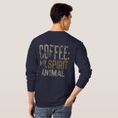 Coffee Spirit Animal T-shirt (Achterkant volledig)