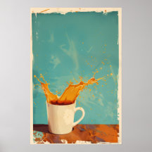  Coffee Splash Poster