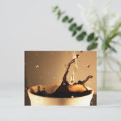 Coffee Splashes Briefkaart (Staand voorkant)