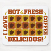 Coffee Squares mousepad Muismat (Voorkant)