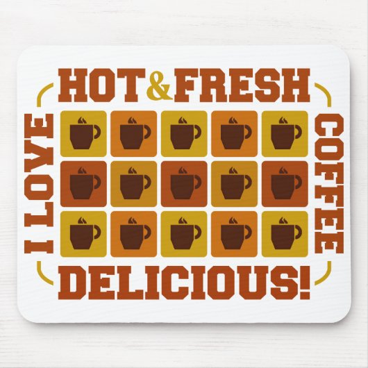 Coffee Squares mousepad Muismat (Voorkant)