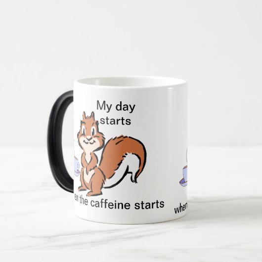 Coffee Squirrel Mok (Voorkant links)