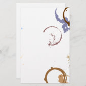 Coffee Stain Grungy Stationery Briefpapier (Voorkant / Achterkant)