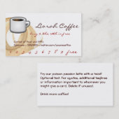 Coffee Stain Logo Drink Punch Liorah Klantenkaartje (Voorkant / Achterkant)