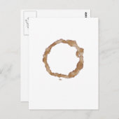 Coffee Stain Pattern Briefkaart (Voorkant / Achterkant)