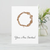 Coffee Stain Pattern Kaart (Staand voorkant)