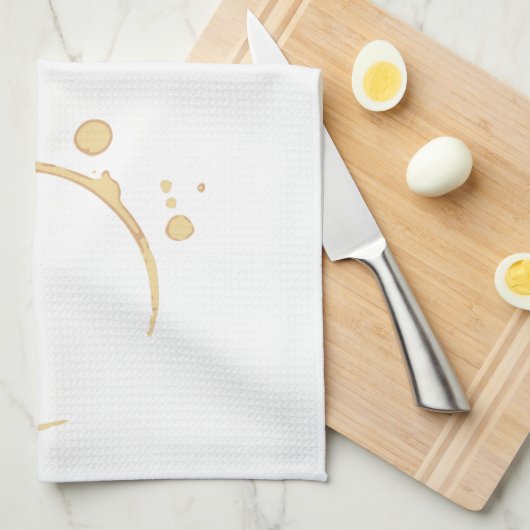 Coffee Stain Theedoek (Quarter Fold)