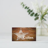 Coffee Star Loyalty Coffee Punch Card (Staand voorkant)