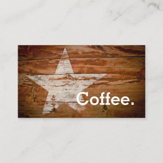 Coffee Star Loyalty Coffee Punch Card (Voorkant)