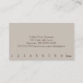 Coffee Star Loyalty Coffee Punch Card (Achterkant)