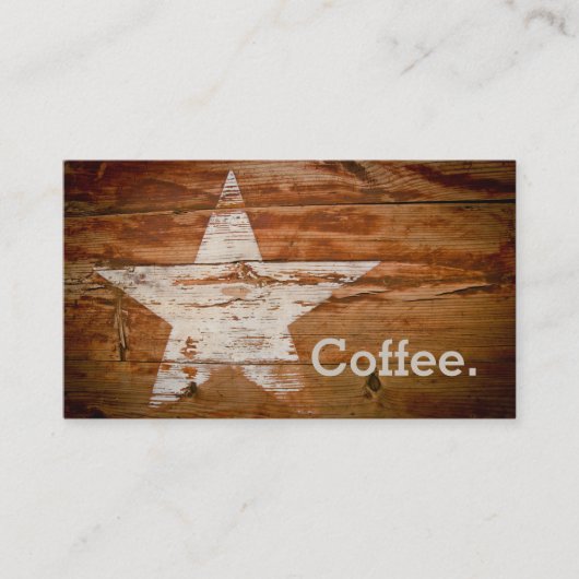 Coffee Star Loyalty Coffee Punch Card (Voorkant)