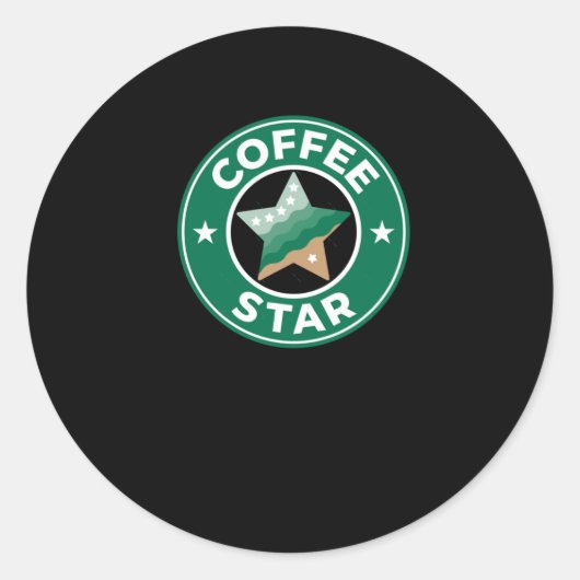 Coffee Star Sticker (Voorkant)
