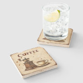  Coffee Stone Onderzetter (Zijkant)