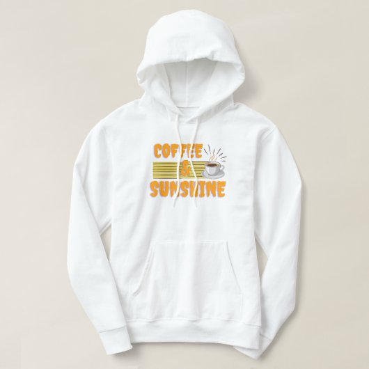 Coffee & Sunshine – Positive Morning Hoodie (Design voorkant)