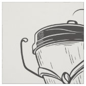 Coffee Superhero Fabric Stof (Swatch)