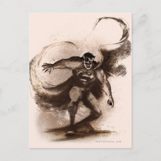 Coffee Superman Briefkaart (Voorkant)