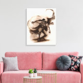 Coffee Superman Canvas Afdruk (Insitu (Woonkamer))