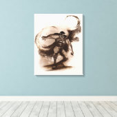 Coffee Superman Canvas Afdruk (Insitu (Houten vloer))