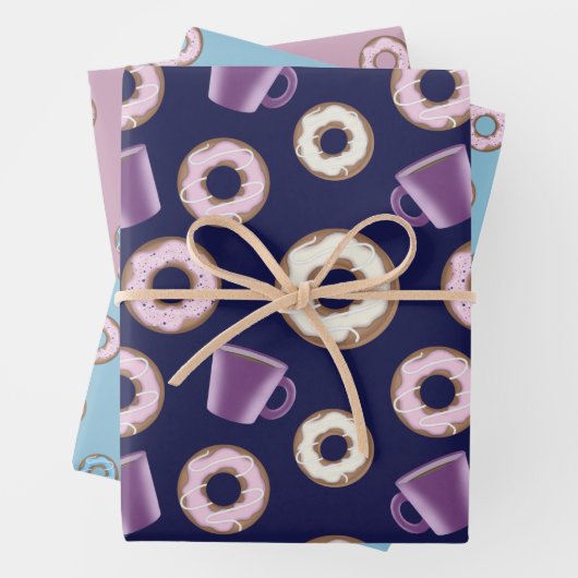 Coffee Sweet Donuts, Mok voor geviesdroogde koffie Inpakpapier Vel (In situ)